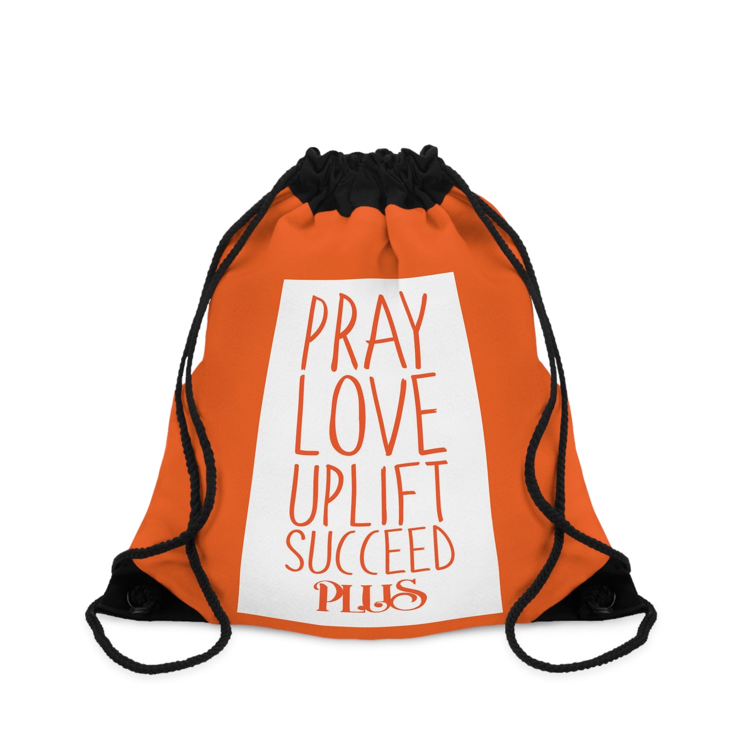 P.L.U.S On The Go Drawstring Bag- Vibrant Orange