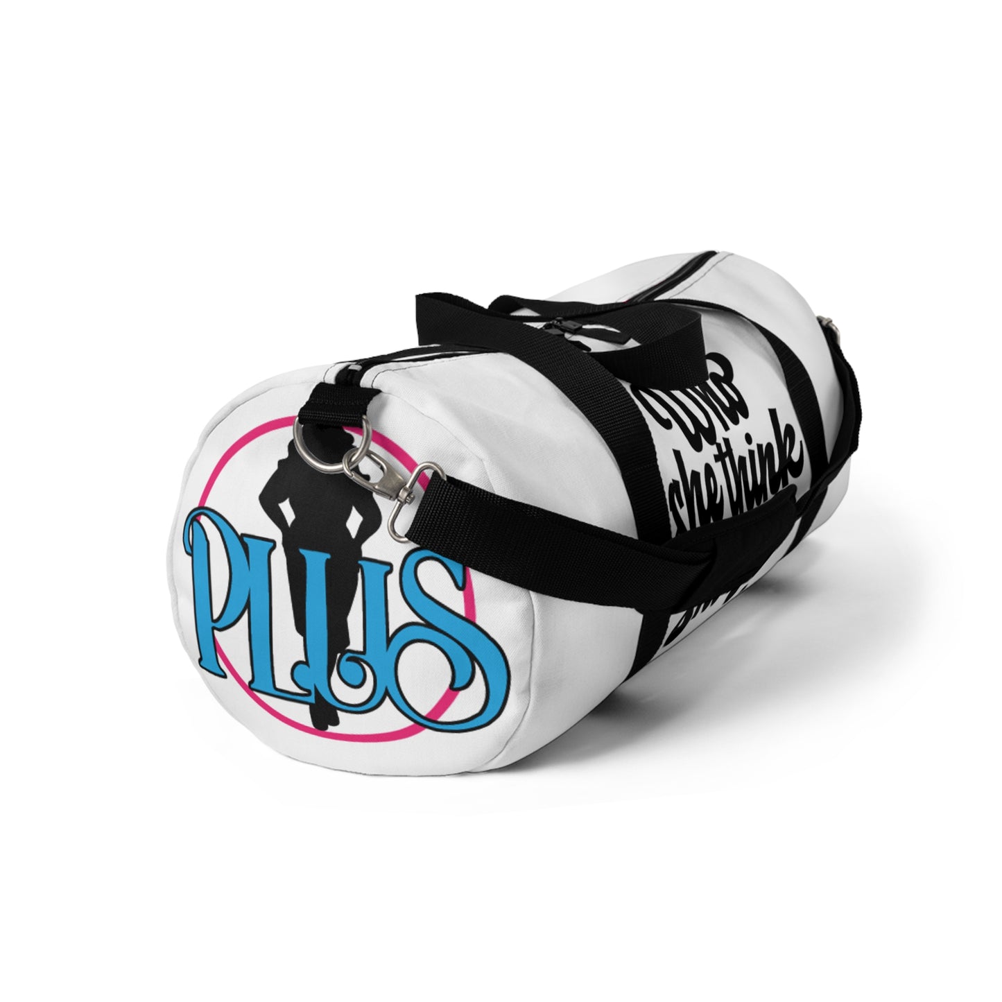 Who She Think She Is? Duffel Bag - Zen White