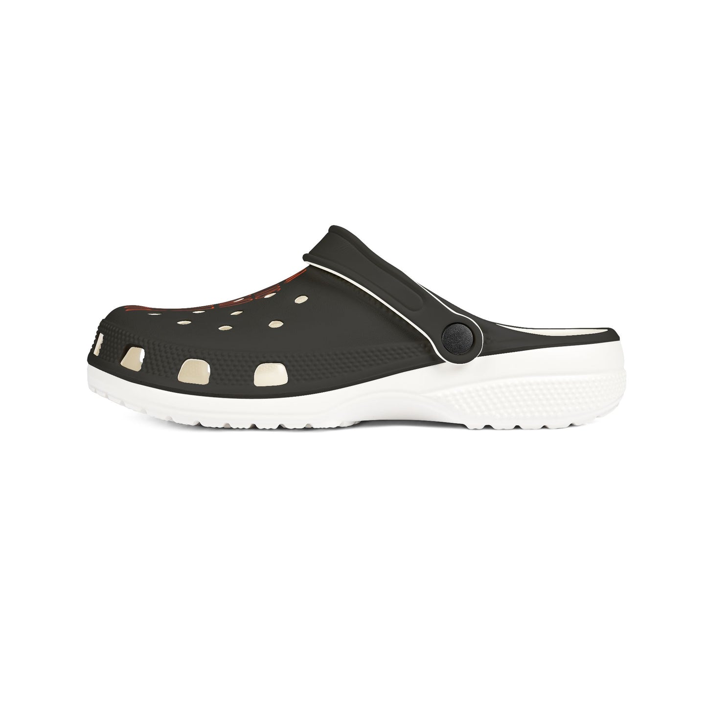 Adult EVA Foam Rubber Shoes (AOP) PLUS BLACK