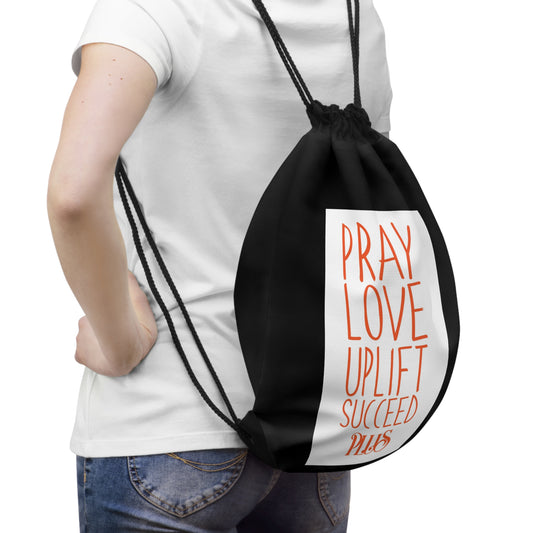 P.L.U.S Drawstring Bag- Power Black