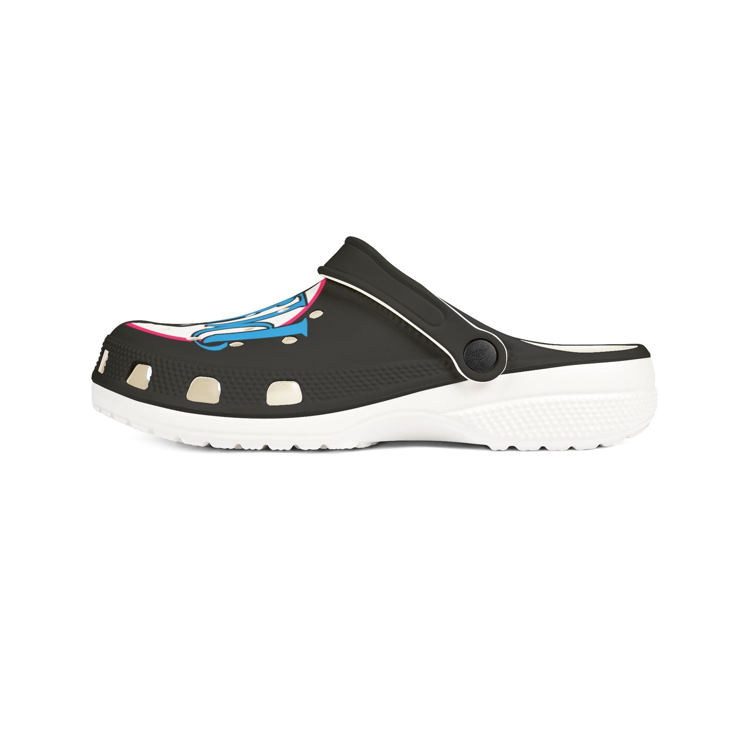 Adult EVA Foam Rubber Shoes SIGNATURE BLACK
