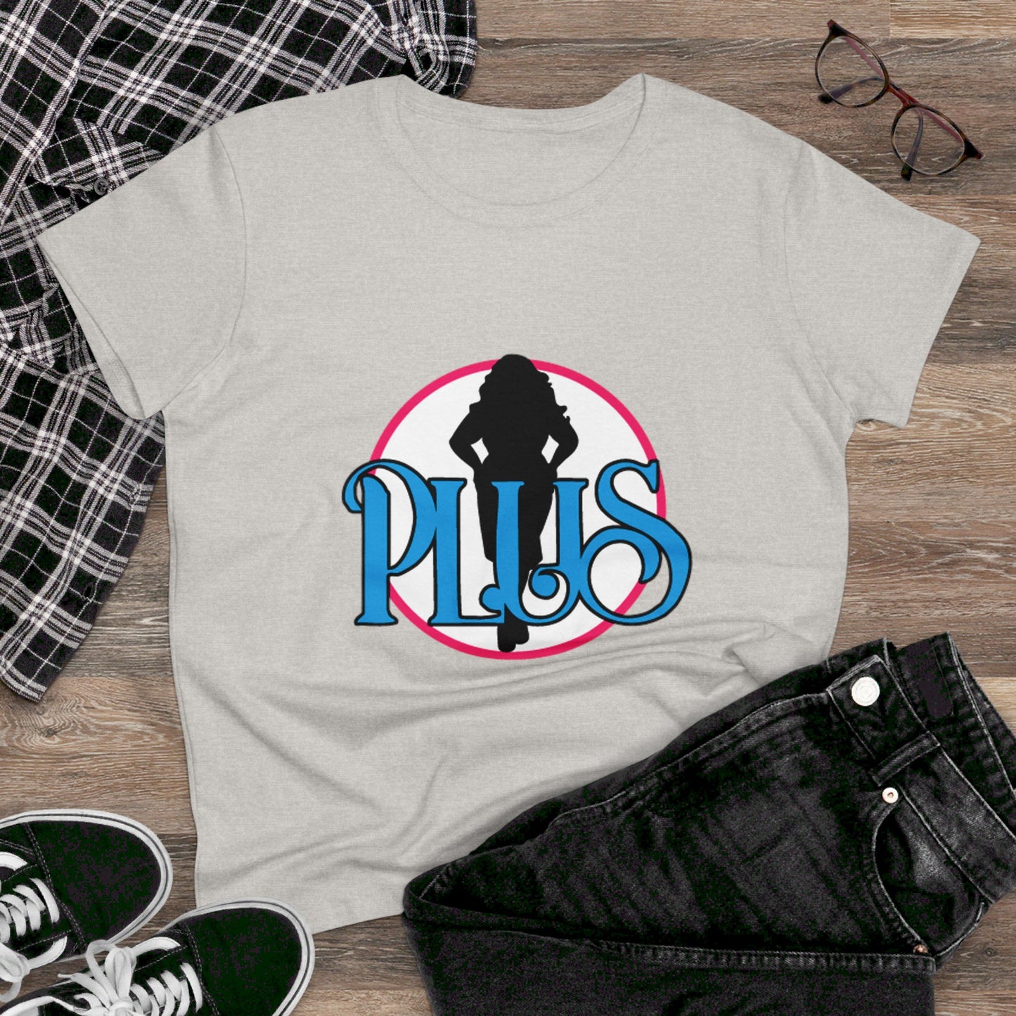 P.L.U.S Women's Midweight Cotton Tee