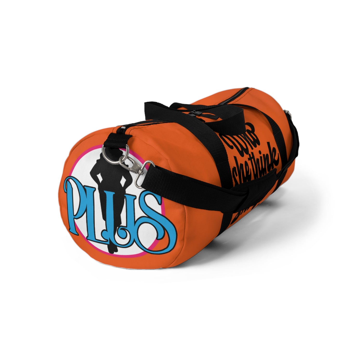 Who She Think She Is? On the Go Duffel Bag - Vibrant Orange
