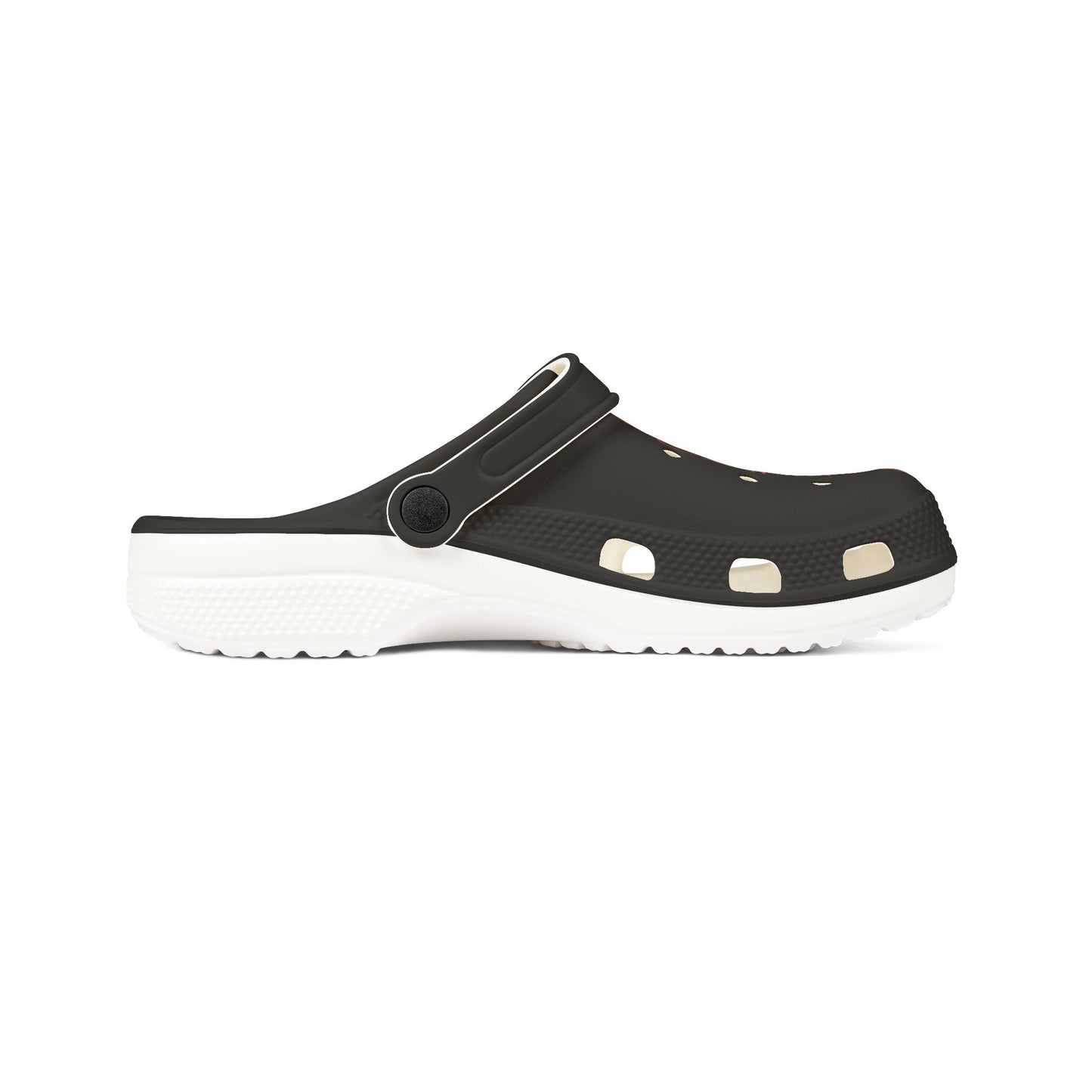 Adult EVA Foam Rubber Shoes (AOP) PLUS BLACK