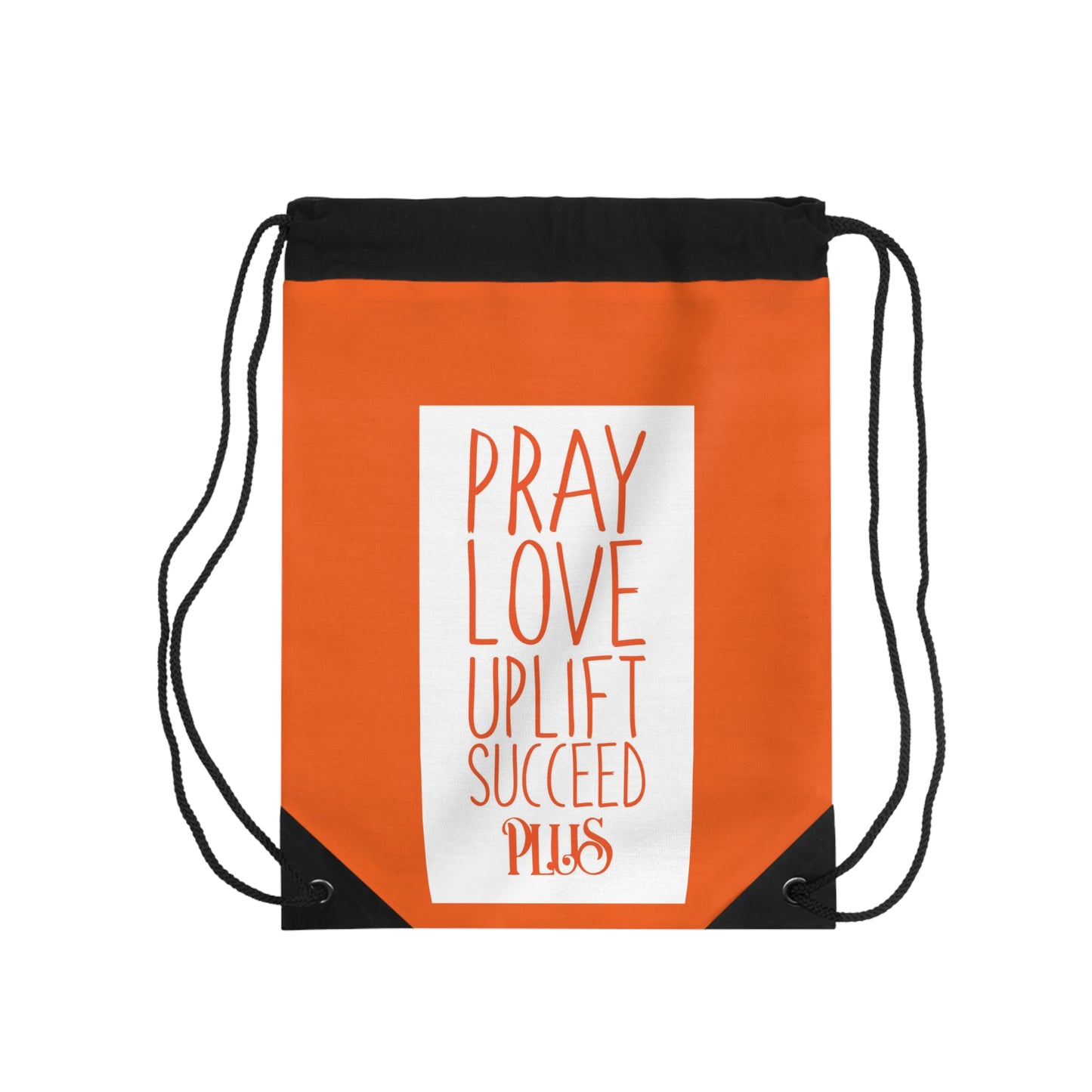 P.L.U.S On The Go Drawstring Bag- Vibrant Orange