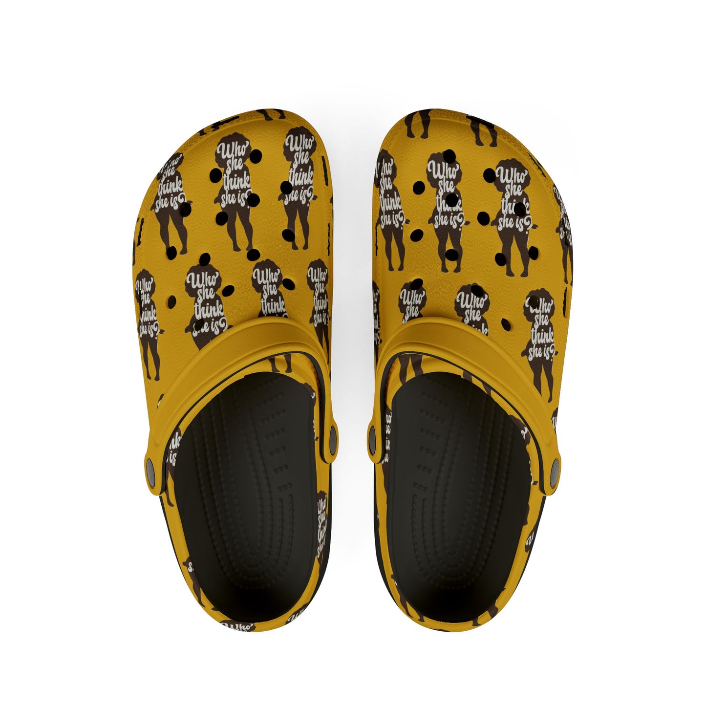 Adult EVA Foam Rubber Shoes WSTSI YELLOW