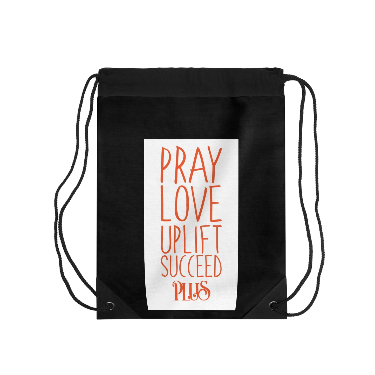 P.L.U.S Drawstring Bag- Power Black