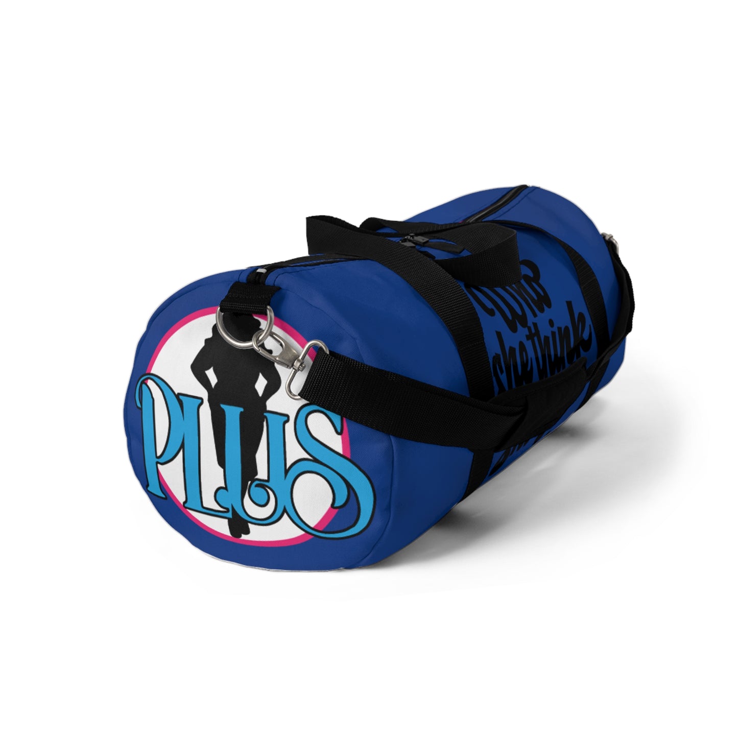 Who She Think She Is? On the Go Duffel Bag- Chill Blue