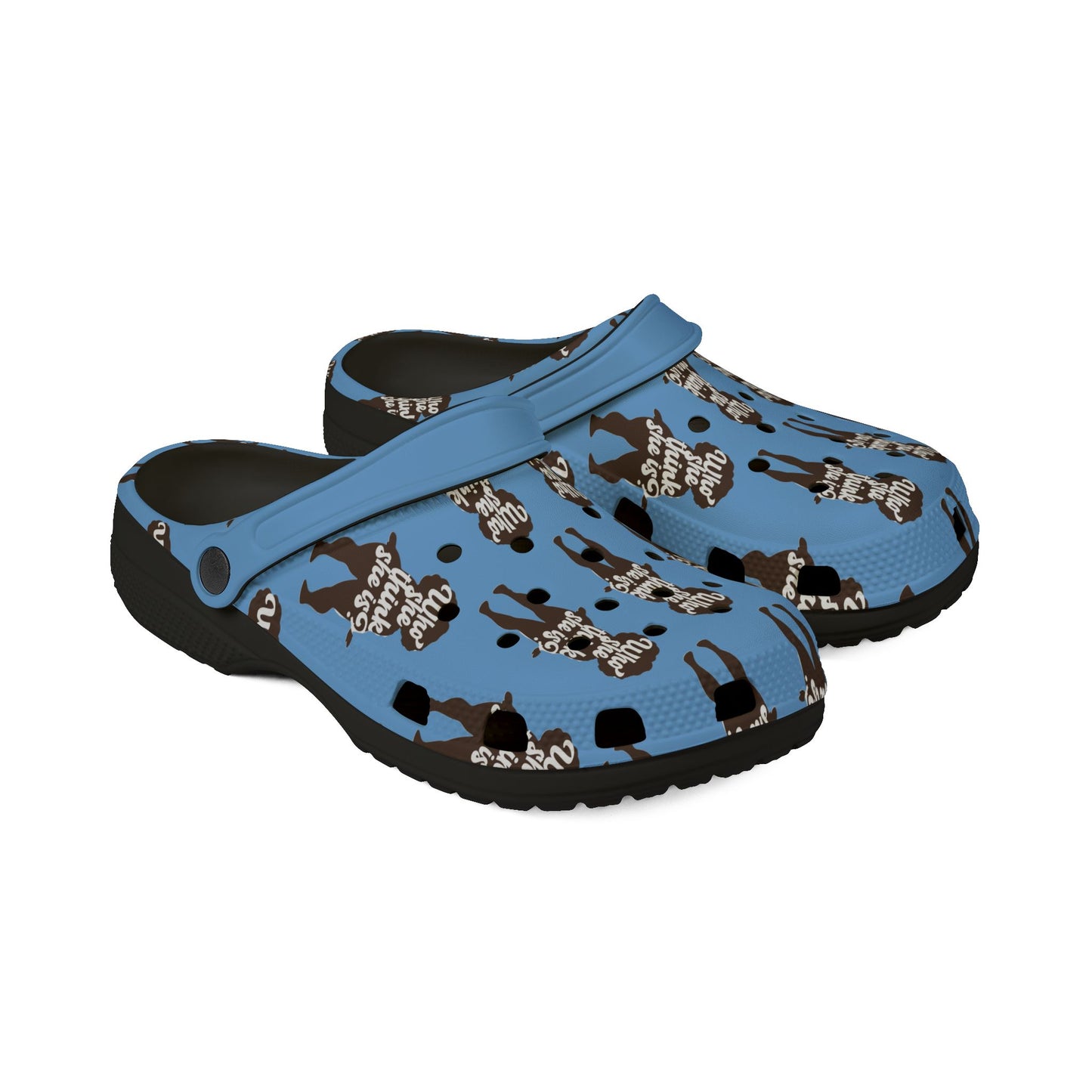 Adult EVA Foam Rubber Shoes WSTSI LIGHT BLUE
