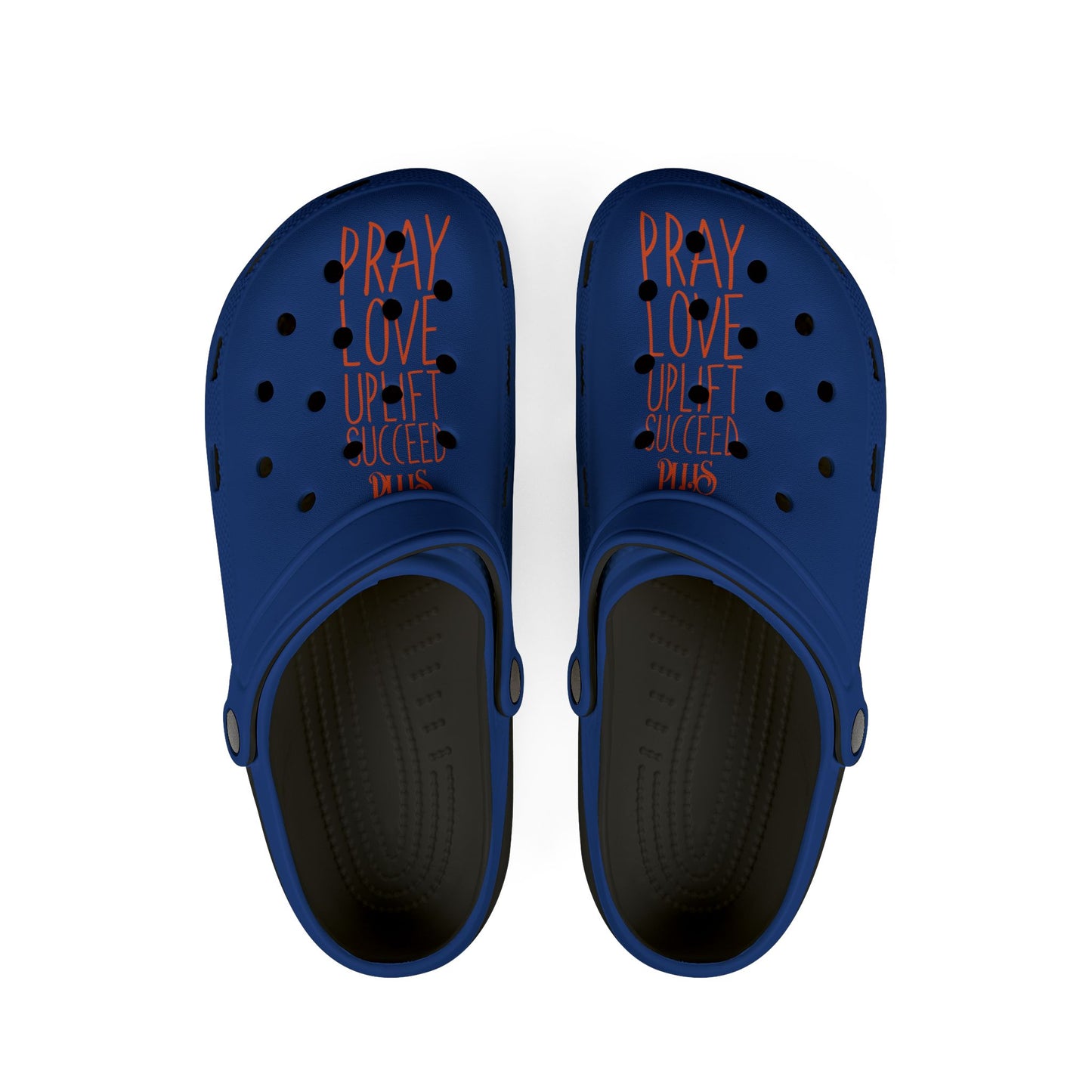 Adult EVA Foam Rubber Shoes (AOP) PLUS BLUE
