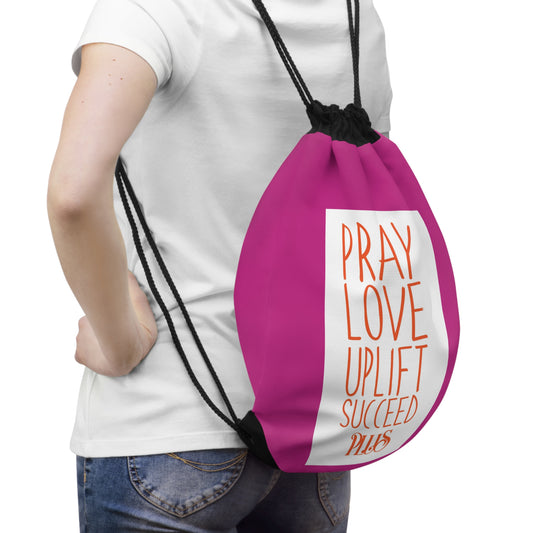 P.L.U.S Drawstring Bag - Pretty in Pink