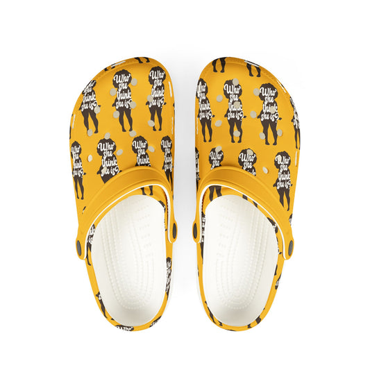Adult EVA Foam Rubber Shoes WSTSI YELLOW