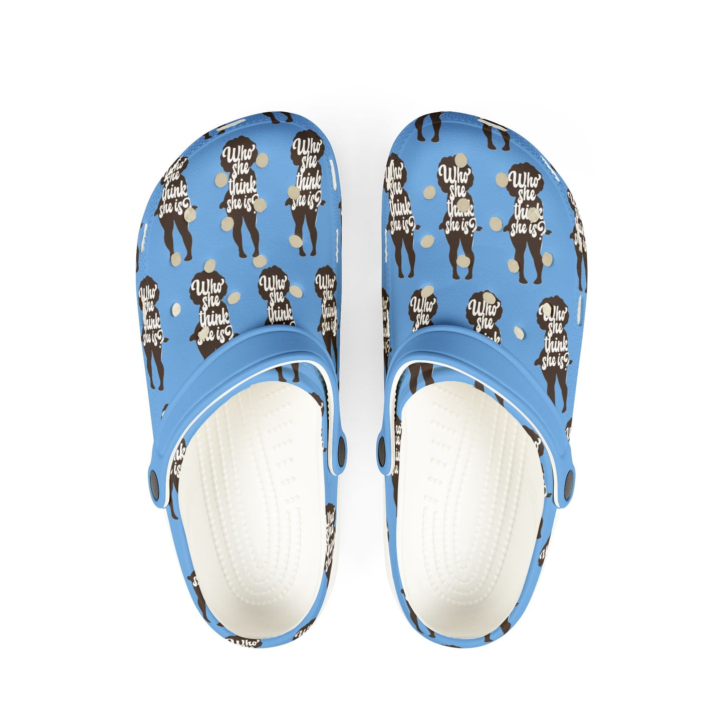 Adult EVA Foam Rubber Shoes WSTSI LIGHT BLUE