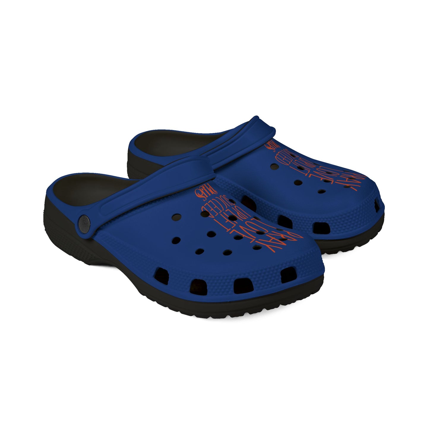 Adult EVA Foam Rubber Shoes (AOP) PLUS BLUE