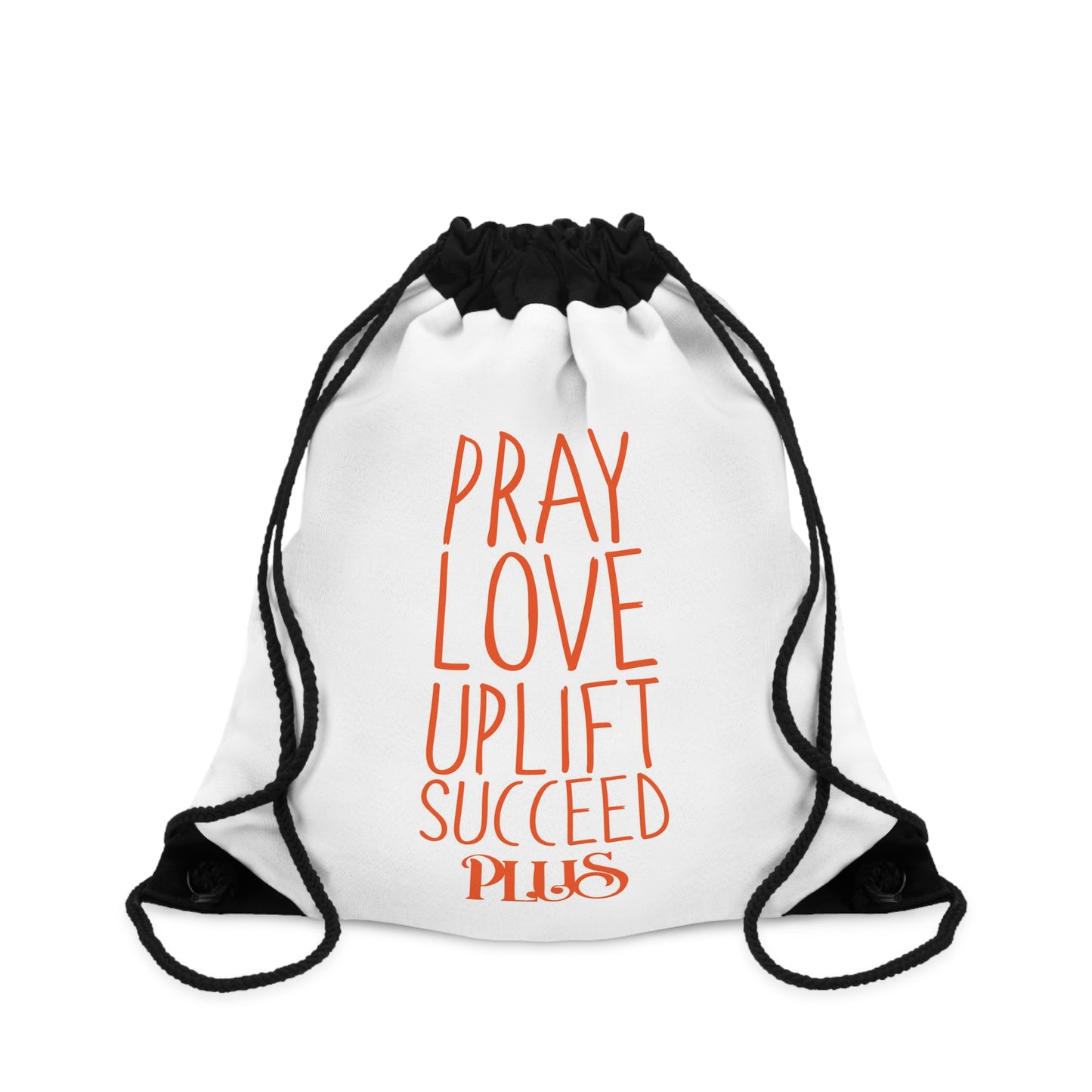 P.L.U.S Drawstring Bag- Zen White