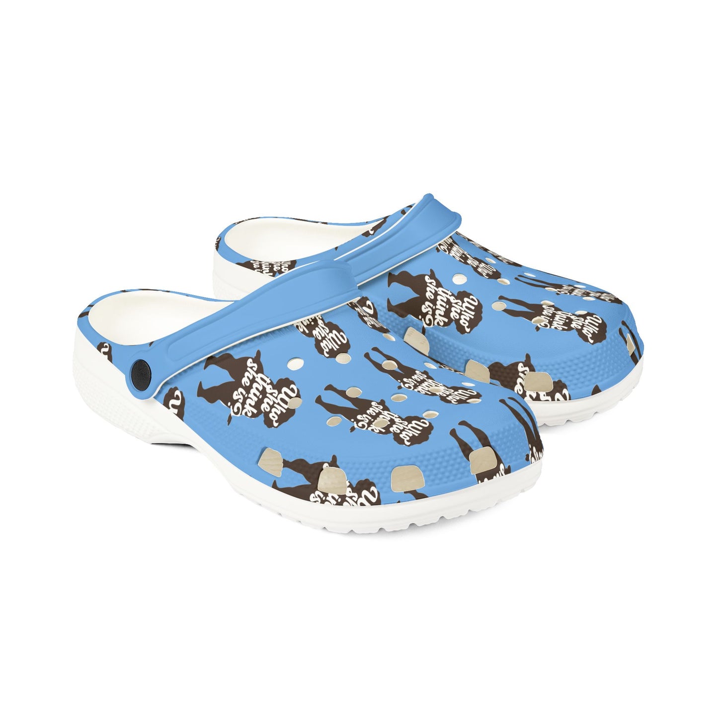 Adult EVA Foam Rubber Shoes WSTSI LIGHT BLUE