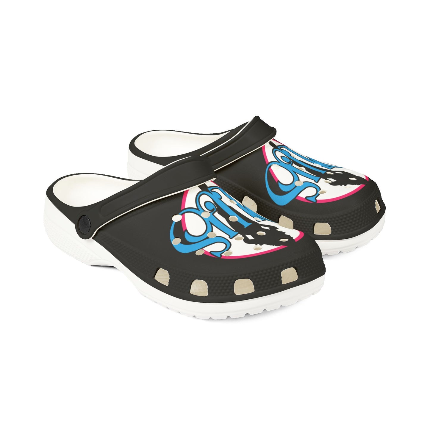 Adult EVA Foam Rubber Shoes SIGNATURE BLACK
