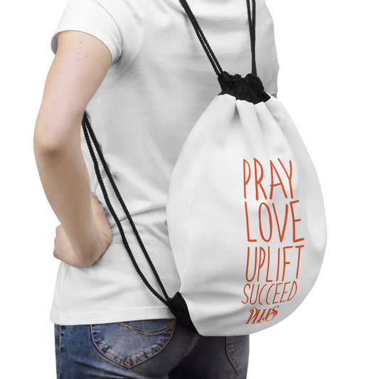 P.L.U.S Drawstring Bag- Zen White