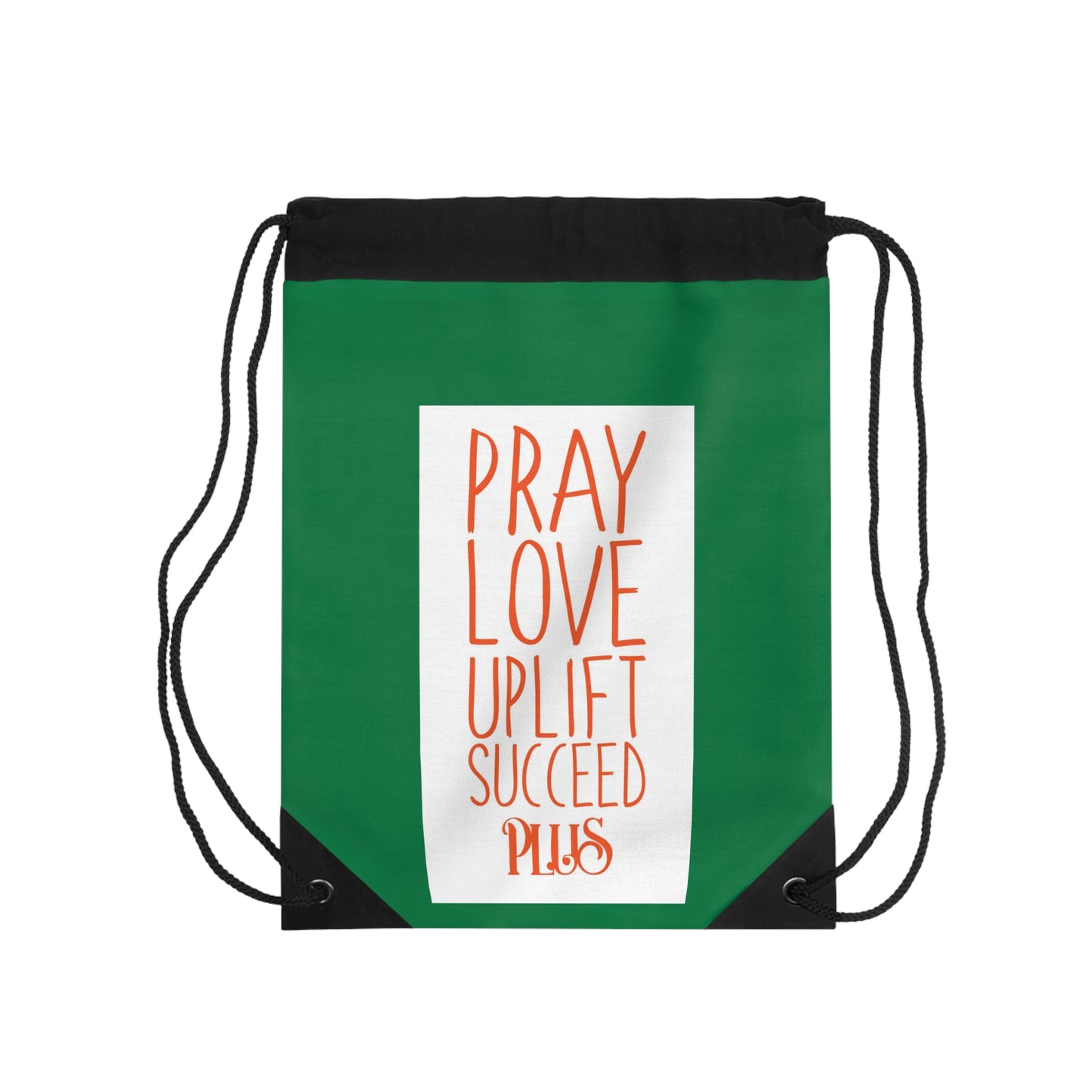 P.L.U.S On The Go  Drawstring Bag - Get Money Green