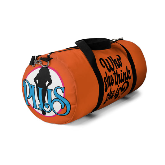 Who She Think She Is? On the Go Duffel Bag - Vibrant Orange