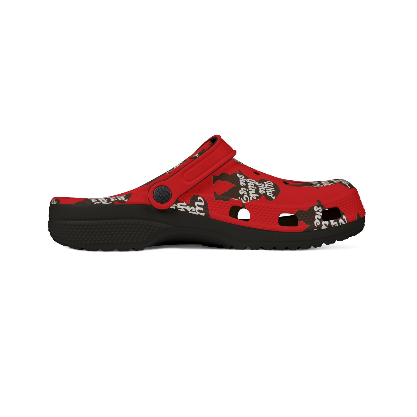 Adult EVA Foam Rubber Shoes WSTSI RED