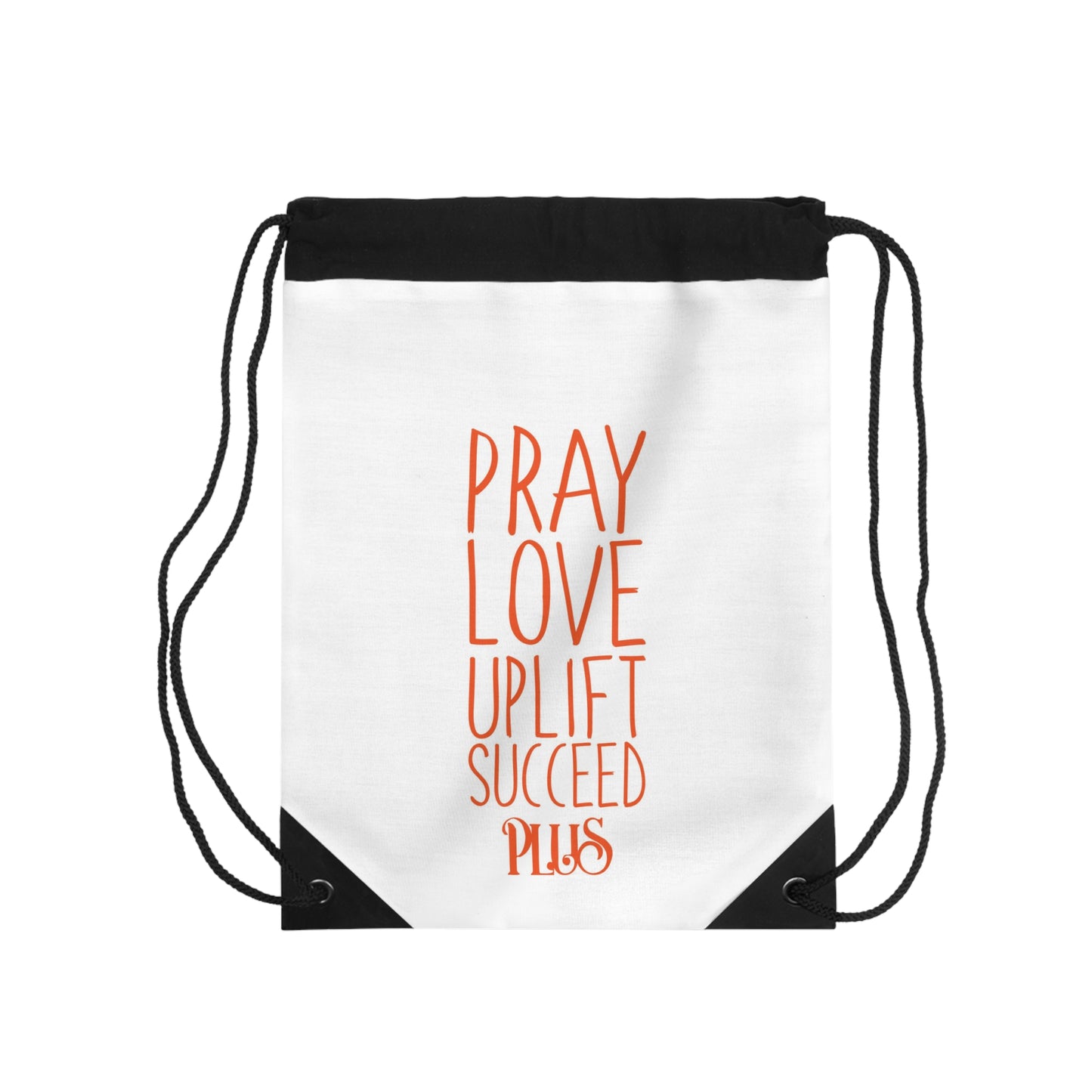 P.L.U.S Drawstring Bag- Zen White