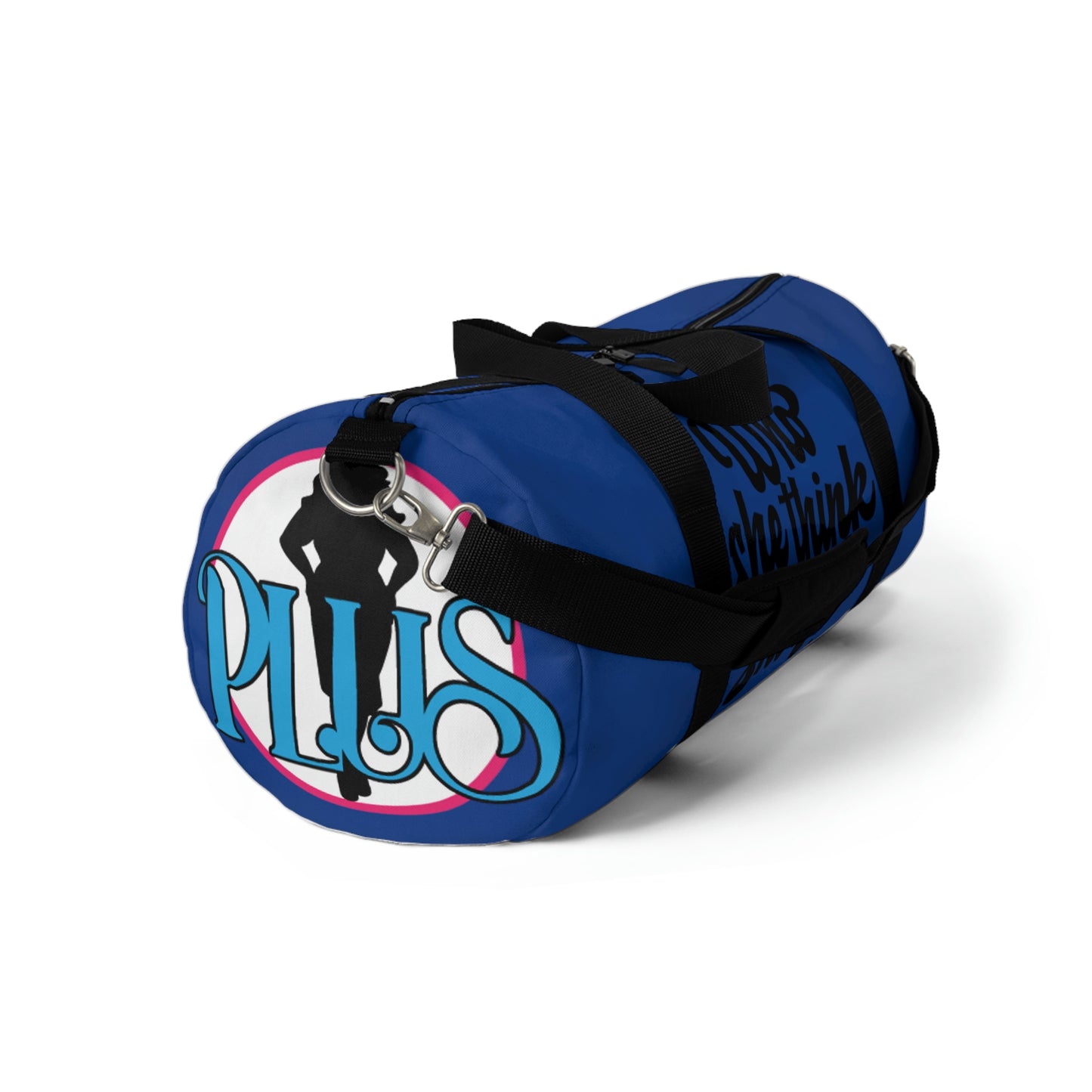Who She Think She Is? On the Go Duffel Bag- Chill Blue