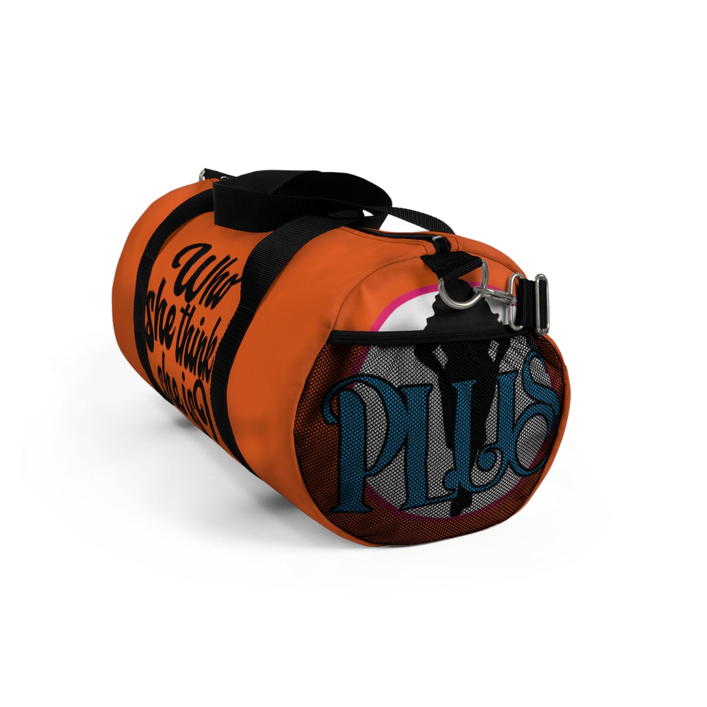 Who She Think She Is? On the Go Duffel Bag - Vibrant Orange